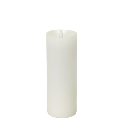 MELROSE INTERNATIONAL Melrose International 57478DS 7 x 3 in. Simplux LED Pillar Candle with Moving Flame; Set of 2 57478